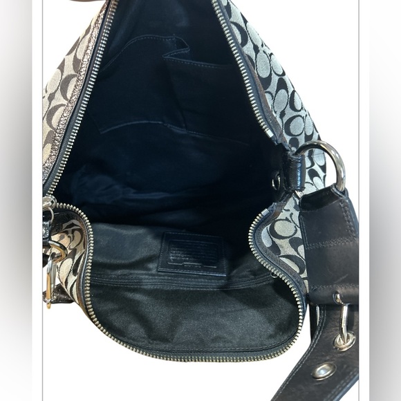 Coach Black Hobo Bag Purse Large EUC - Picture 6 of 9
